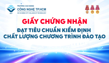 GIẤY CHỨNG NHẬN ĐẠT TIÊU CHUẨN KIỂM ĐỊNH  CHẤT LƯỢNG CHƯƠNG TRÌNH ĐÀO TẠO