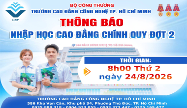 NỘP HỒ SƠ NHẬP HỌC CAO ĐẲNG CHÍNH QUY 2026 ĐỢT 2 