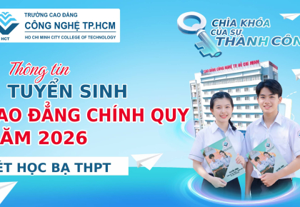 THÔNG BÁO TUYỂN SINH CAO ĐẲNG HỆ CHÍNH QUY NĂM 2026