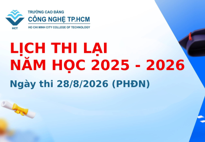 LỊCH THI LẠI NĂM HỌC 2025 - 2026 NGÀY THI 28/8/2026 (PHĐN)