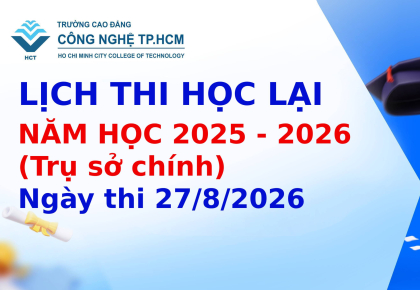 LỊCH THI HỌC LẠI NĂM HỌC 2025 - 2026 (CS1) NGÀY THI 27/8/2026