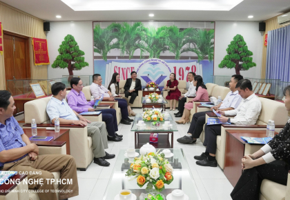 TRƯỜNG CAO ĐẲNG CÔNG NGHỆ TP. HCM KÝ KẾT HỢP TÁC VỚI TRƯỜNG TRUNG CẤP KỸ THUẬT VÀ NGHIỆP VỤ CÔNG ĐOÀN BÌNH DƯƠNG