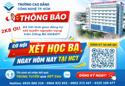 CƠ HỘI TRỞ THÀNH TÂN SINH VIÊN HCT VẪN CÒN – XÉT HỌC BẠ ĐẾN HẾT NGÀY 30/07/2026