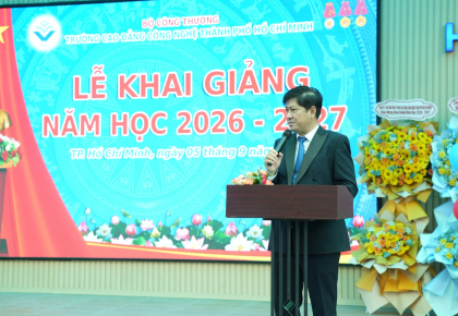 TRƯỜNG CAO ĐẲNG CÔNG NGHỆ TP. HCM LONG TRỌNG TỔ CHỨC LỄ KHAI GIẢNG NĂM HỌC 2026 – 2027