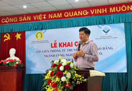 HCT - KHAI GIẢNG LỚP CAO ĐẲNG LIÊN THÔNG NGÀNH CÔNG NGHỆ KỸ THUẬT Ô TÔ VÀ KẾ TOÁN TẠI BÌNH DƯƠNG