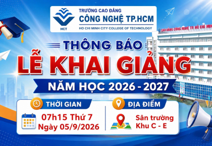 THÔNG BÁO LỄ KHAI GIẢNG NĂM HỌC 2026 - 2027