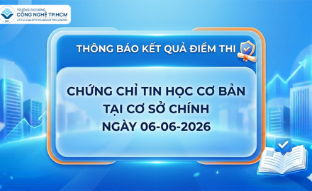 THÔNG BÁO - ĐIỂM THI CHỨNG CHỈ TIN HỌC CƠ BẢN 06-06-2026 (CƠ SỞ CHÍNH)