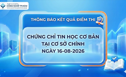 THÔNG BÁO - ĐIỂM THI CHỨNG CHỈ TIN HỌC CƠ BẢN 16-08-2026 (CƠ SỞ CHÍNH)