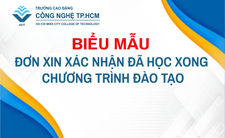 ĐƠN XIN XÁC NHẬN ĐÃ HỌC XONG CHƯƠNG TRÌNH ĐÀO TẠO