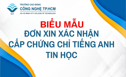 ĐƠN XIN XÁC NHẬN CẤP CHỨNG CHỈ TIẾNG ANH/TIN HỌC