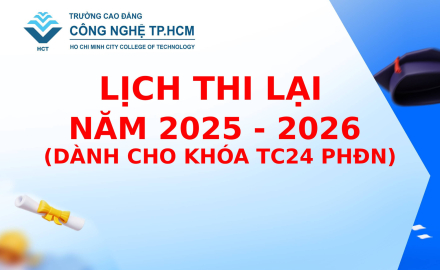 LỊCH THI LẠI NĂM 2025 - 2026 (DÀNH CHO KHÓA TC24 PHĐN)