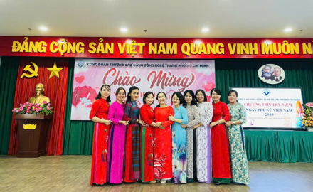 CÔNG ĐOÀN TRƯỜNG CAO ĐẲNG CÔNG NGHỆ TP.HCM TỔ CHỨC KỶ NIỆM NGÀY PHỤ NỮ VIỆT NAM 20/10/2024