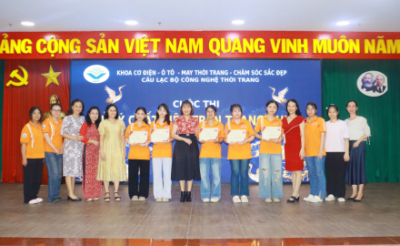 KHÉP LẠI THÀNH CÔNG CUỘC THI “XỬ LÝ CHẤT LIỆU TRÊN TRANG PHỤC” VỚI CHỦ ĐỀ “THÊU RUY BĂNG TRÊN TRANG PHỤC”