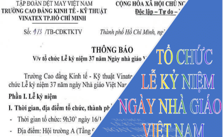 Tổ chức Lễ kỷ niệm 37 năm, Ngày nhà giáo Việt Nam 20/11/2019