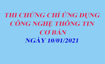 Tổ chức thi cấp chứng chỉ ứng dụng công nghệ thông tin cơ bản
