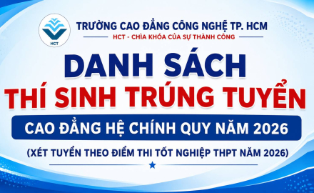 DANH SÁCH THÍ SINH TRÚNG TUYỂN CAO ĐẲNG HỆ CHÍNH QUY NĂM 2026 (XÉT TUYỂN THEO ĐIỂM THI TỐT NGHIỆP THPT NĂM 2026)