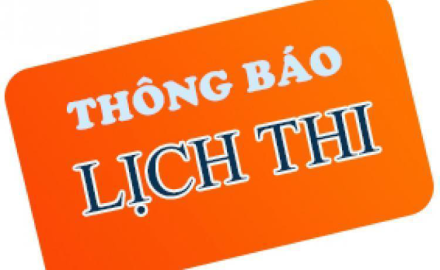 Lịch thi kết thúc môn học