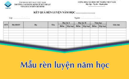 MẪU RÈN LUYỆN NĂM HỌC