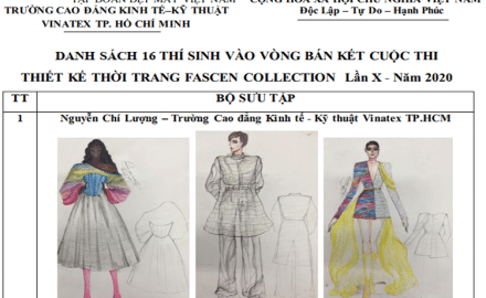 Danh sách 16 thí sinh vào vòng bán kết cuộc thi thiết kế thời trang Fascen Collection  lần X – năm 2020