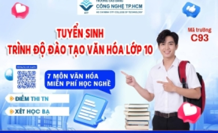 THÔNG BÁO TUYỂN SINH ĐÀO TẠO VĂN HÓA LỚP 10 NĂM 2026